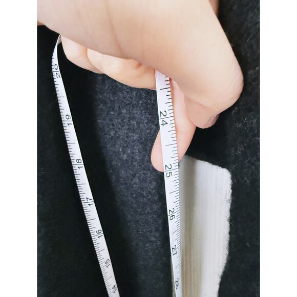 Eileen Fisher Merino Wool Open Cardigan Sweater Gray Pockets Layer One Size Fall - Picture 10 of 10